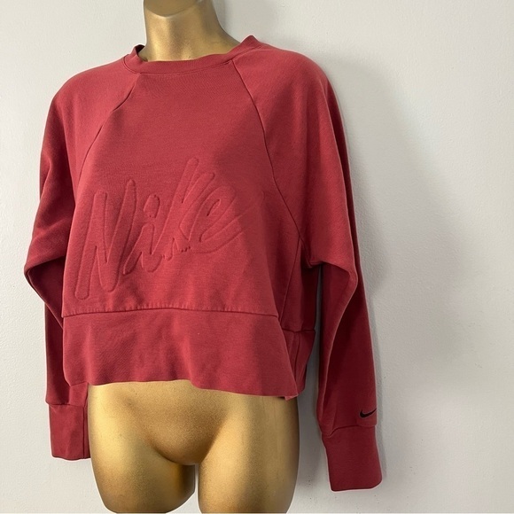Nike crop top sweater burgundy - Picture 3 of 6